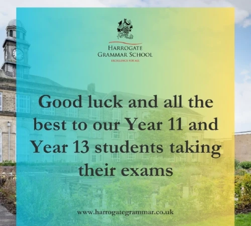 Good luck Y11 and Y13