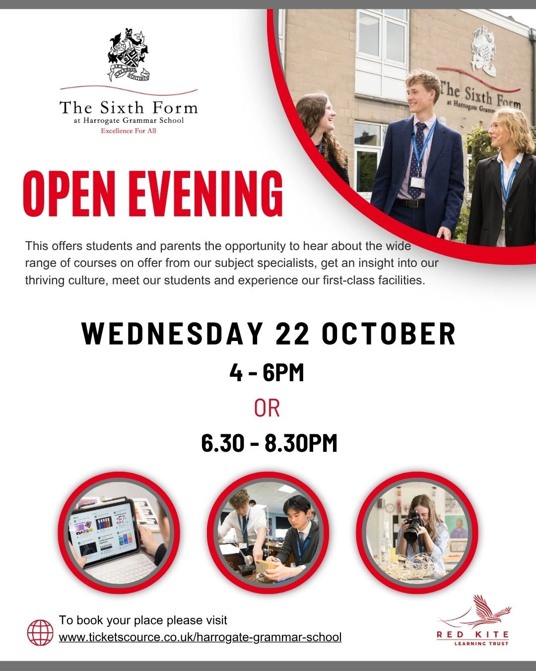 Sixth form Open events flyer (1)