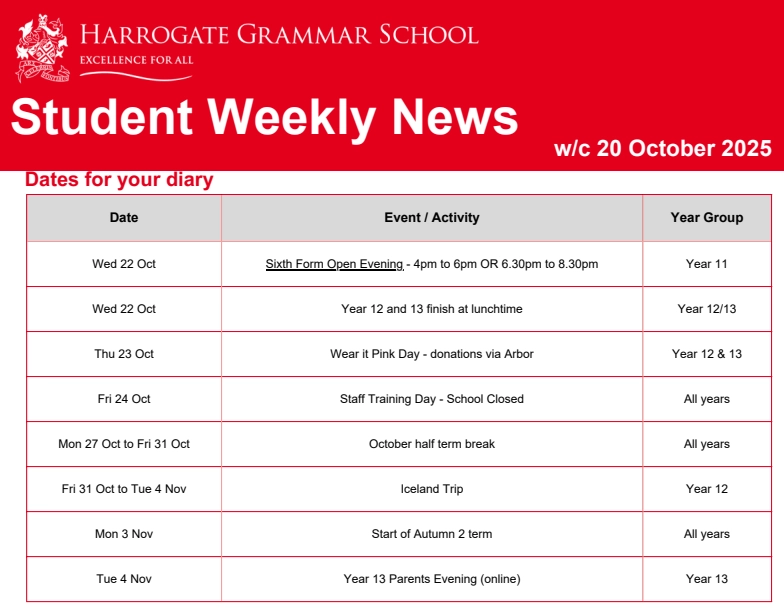 Capture Student Bulletin