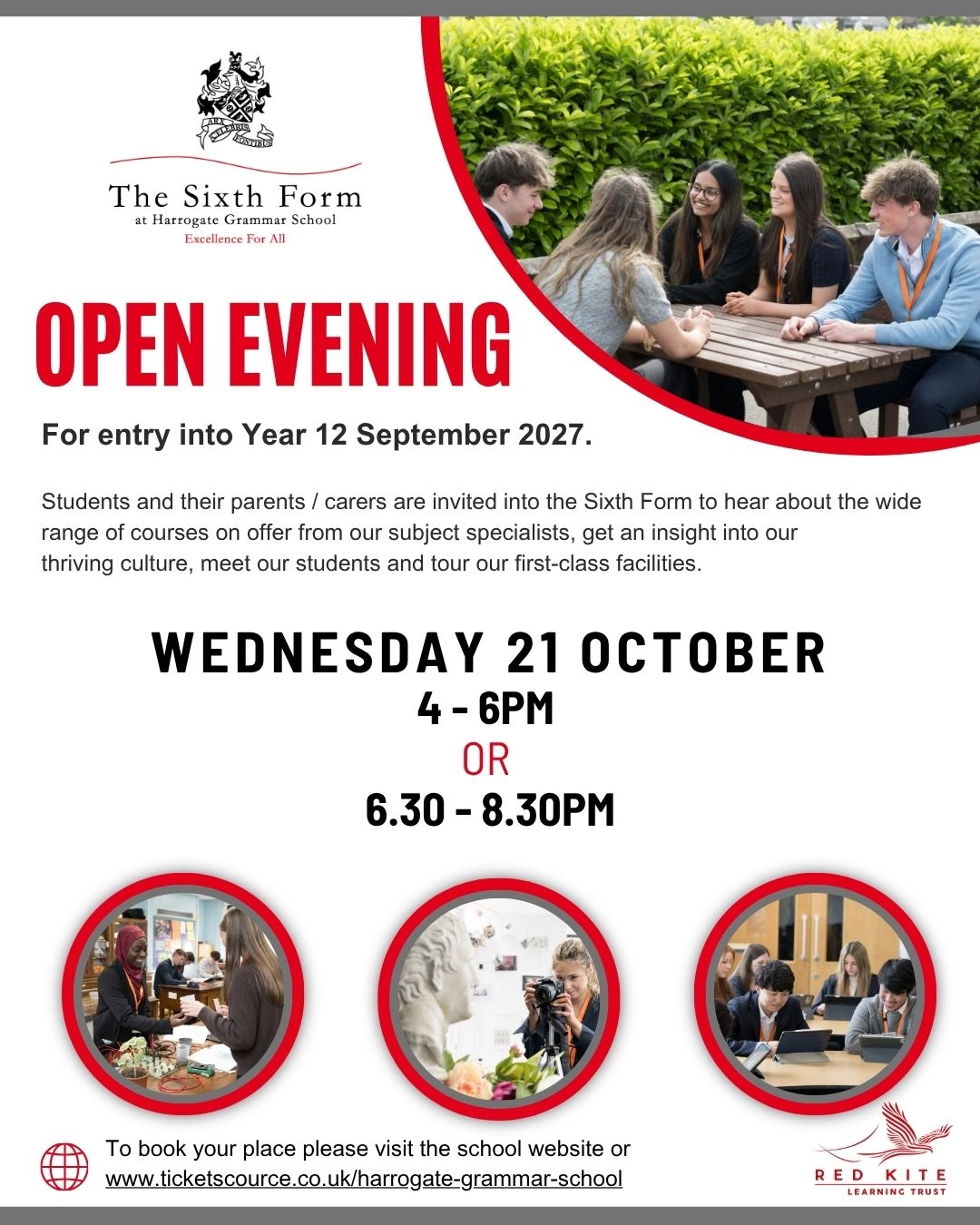 Sixth Form Open eve 2026