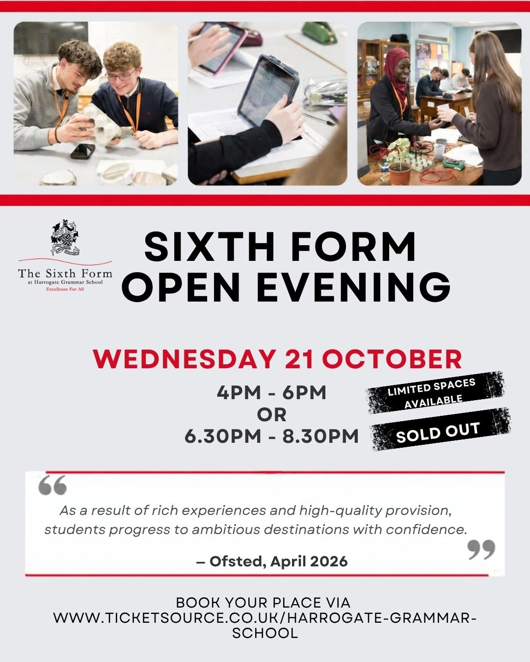 SIXTH FORM OPEN 2026